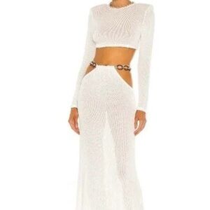 Bronx and Banco White Crop Top